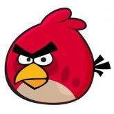 Adesivo Festa Angry Birds (80cm) - Número 17