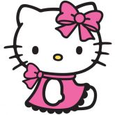 Adesivo Festa Hello Kitty (80cm) - Número 07