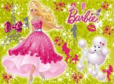 Painel Festa Barbie (200x130) - Número 09