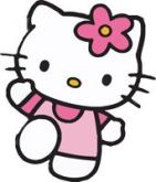 Adesivo Festa Hello Kitty (100cm) - Número 01