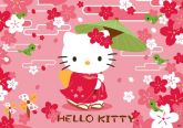 Painel Festa Hello Kitty (200x130) - Número 09