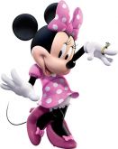 Adesivo Festa Minnie Mouse (100cm) - Número 01