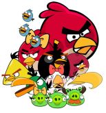 Adesivo Festa Angry Birds (100cm) - Número 31