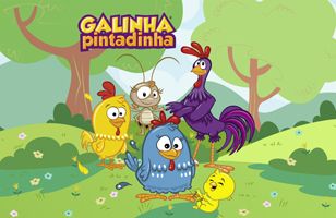 Painel Galinha Pintadinha (350x200) - Número 06