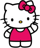 Adesivo Festa Hello Kitty (30cm) - Número 14