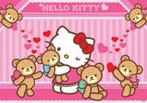 Painel Festa Hello Kitty (200x100) - Número 06