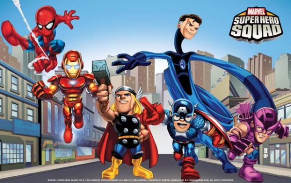 Painel Festa Marvel Super Hero Squad (200x100) - Número 01