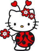 Adesivo Festa Hello Kitty (30cm) - Número 13
