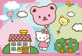 Painel Festa Hello Kitty (200x100) - Número 01