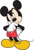 Adesivo Festa Mickey Mouse (100cm) - Número 01