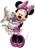 Adesivo Festa Minnie Mouse (100cm) - Número 04