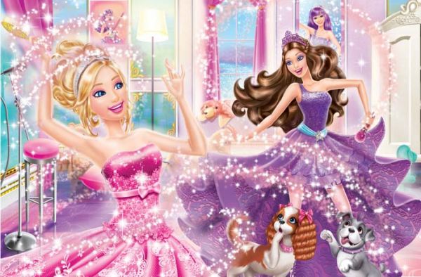Painel Festa Barbie (350x200) - Número 13